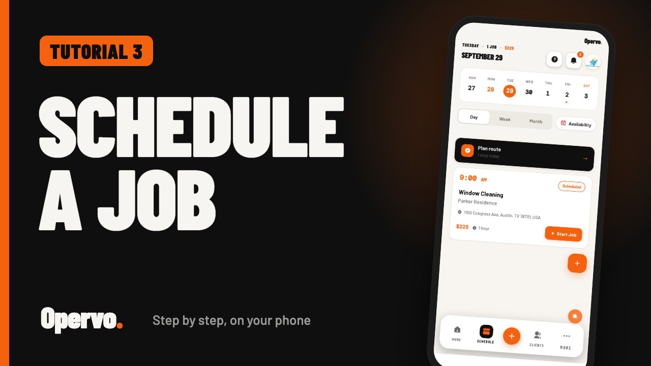 Creating and scheduling a job video thumbnail